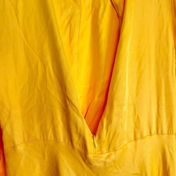 FARM RIO Cutout Piped Ring Midi Dress in Yellow Size Small - Picture 11 of 16